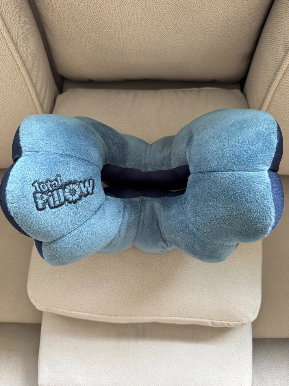 Blue Flower Neck Support Pillow